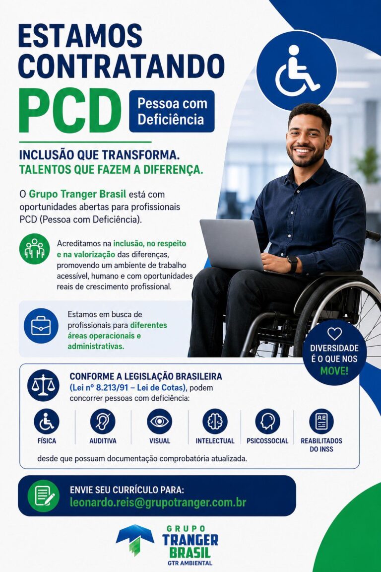 Estamos contratando PCD